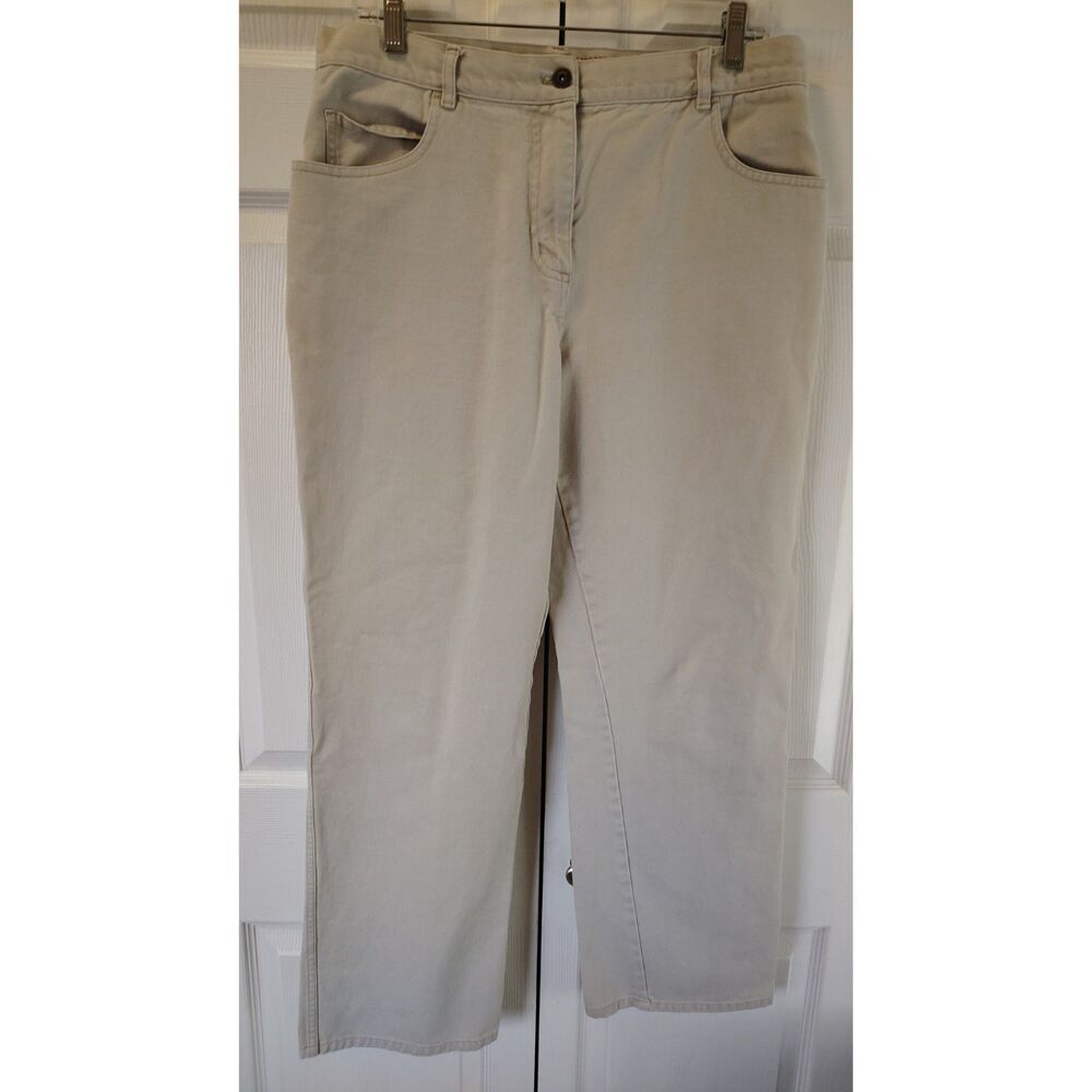 Christopher & Banks Women's Classic Khaki Straight Leg Pants Size 12